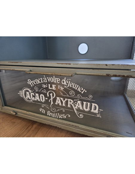 Meuble TV en métal multi-rangements style Indus