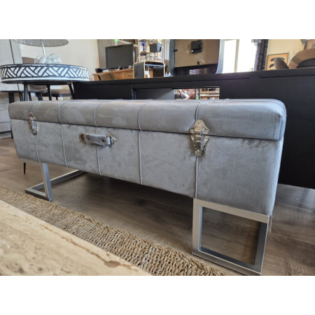 Banc coffre sur pieds métalliques Banc coffre sur pieds métalliques