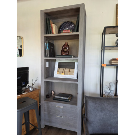 Bibliothèque colonne en teck massif... Bibliothèque colonne en teck massif...