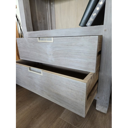 Bibliothèque colonne en teck massif... Bibliothèque colonne en teck massif...