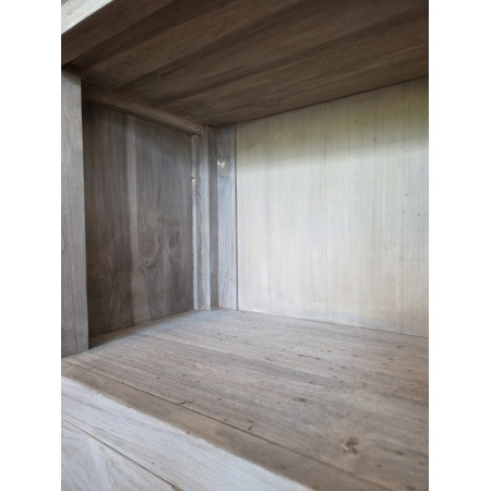 Bibliothèque colonne en teck massif... Bibliothèque colonne en teck massif...