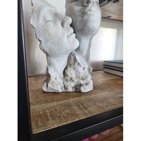 Etagère déstructurée en métal et bois Etagère déstructurée en métal et bois