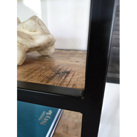 Etagère déstructurée en métal et bois Etagère déstructurée en métal et bois