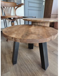 Table d'appoint ronde Mango...