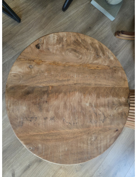 Table d'appoint ronde Mango diamètre 50 cm