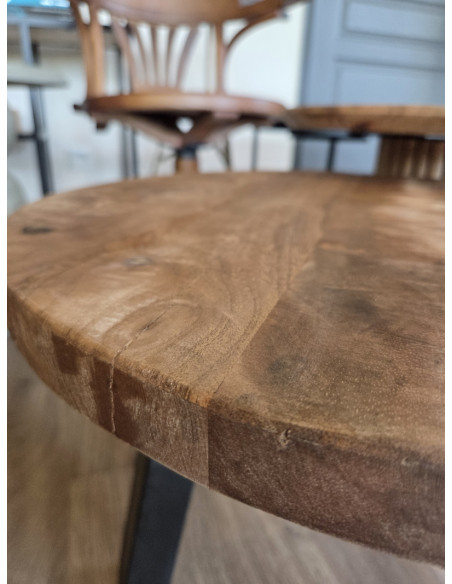 Table d'appoint ronde Mango diamètre 50 cm