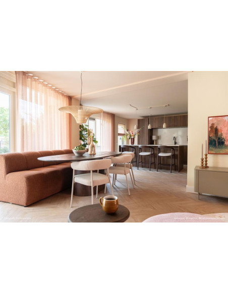 Table de repas ovale Aron 200 cm