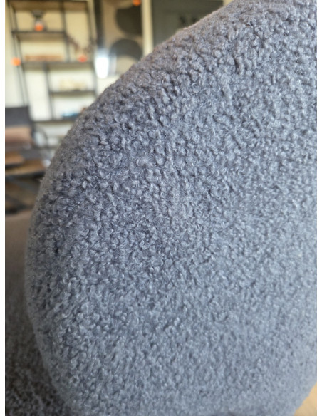 Lot de 2 Chaises de repas en tissu bouclette Yuna