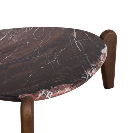 Table basse plateau marbre rouge Table basse plateau marbre rouge