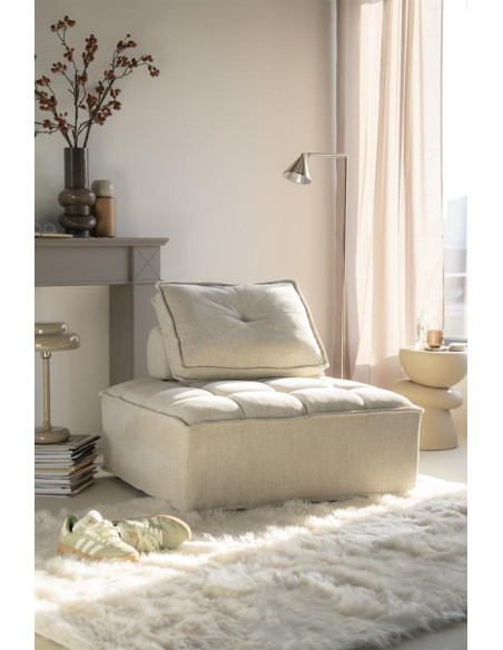 Pouf carré avec dossier très confortable