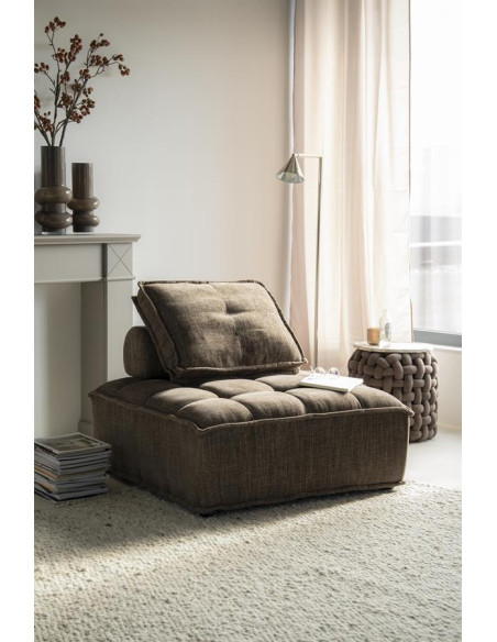 Pouf carré avec dossier très confortable