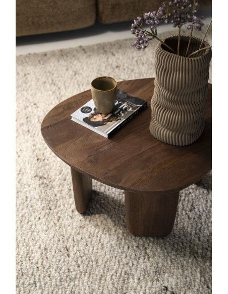 Table basse Maud en bois de manguier massif