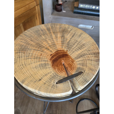 Tabouret de bar rondin de bois style... Tabouret de bar rondin de bois style...