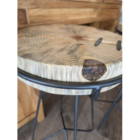 Tabouret de bar rondin de bois style... Tabouret de bar rondin de bois style...