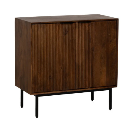 Meuble d'appoint en bois teinté et... Meuble d'appoint en bois teinté et...