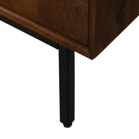 Meuble d'appoint en bois teinté et... Meuble d'appoint en bois teinté et...