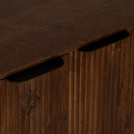 Meuble d'appoint en bois teinté et... Meuble d'appoint en bois teinté et...