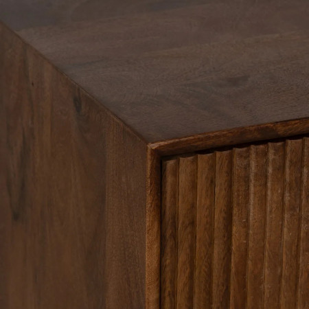 Meuble d'appoint en bois teinté et... Meuble d'appoint en bois teinté et...