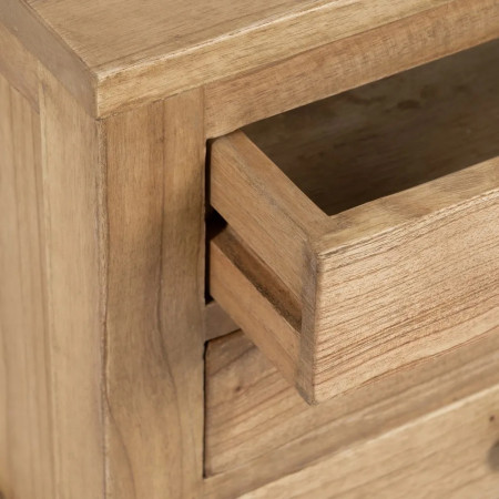 Chevet 3 tiroirs avec tablette mindi... Chevet 3 tiroirs avec tablette mindi...