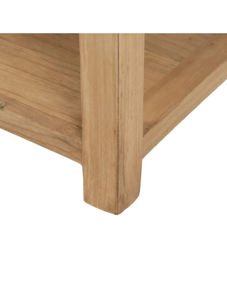 Chevet 3 tiroirs avec tablette mindi massif