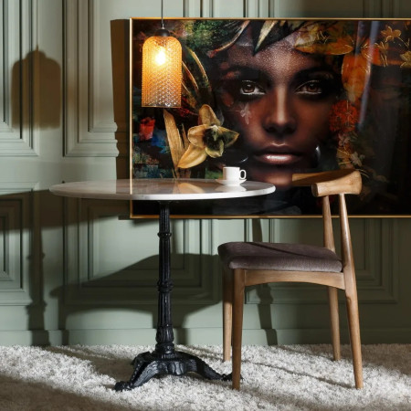 Table bistrot avec plateau en marbre... Table bistrot avec plateau en marbre...