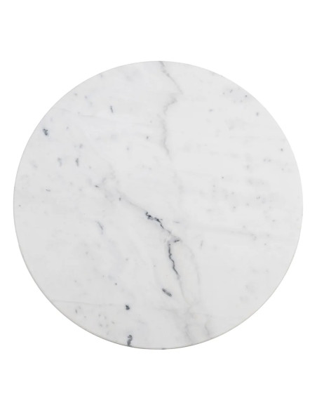 Table bistrot avec plateau en marbre véritable