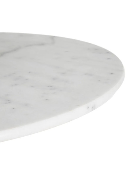 Table bistrot avec plateau en marbre véritable