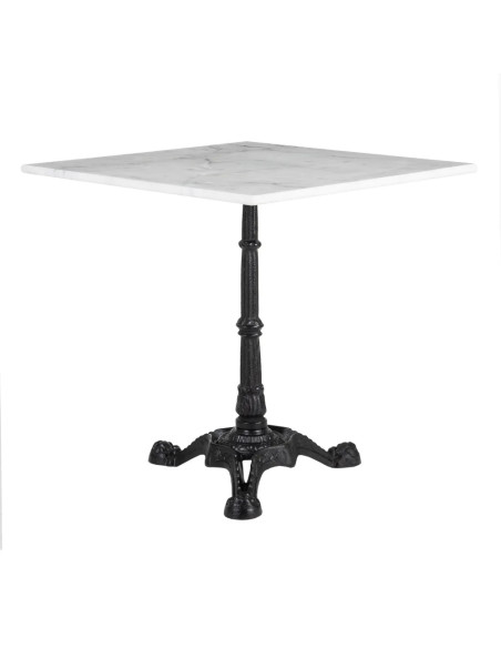 Table bistrot avec plateau en marbre véritable