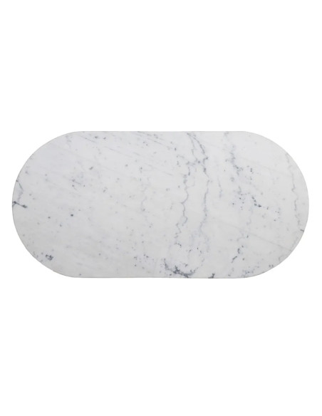 Table bistrot avec plateau en marbre véritable