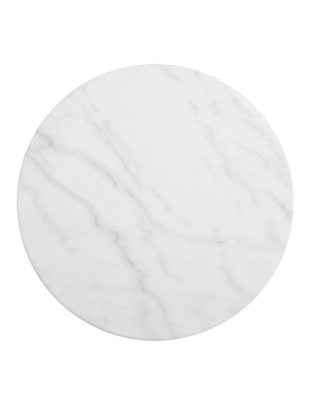Guéridon ou table petit déjeuner marbre blanc