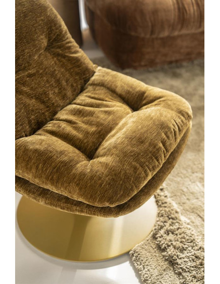 Fauteuil pivotant sur pied central très confortable