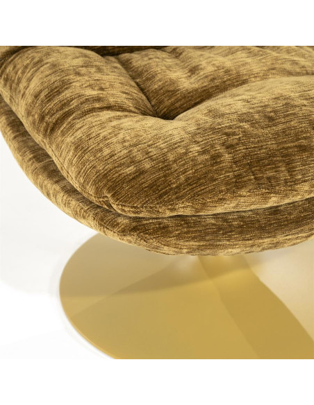 Fauteuil pivotant sur pied central très confortable