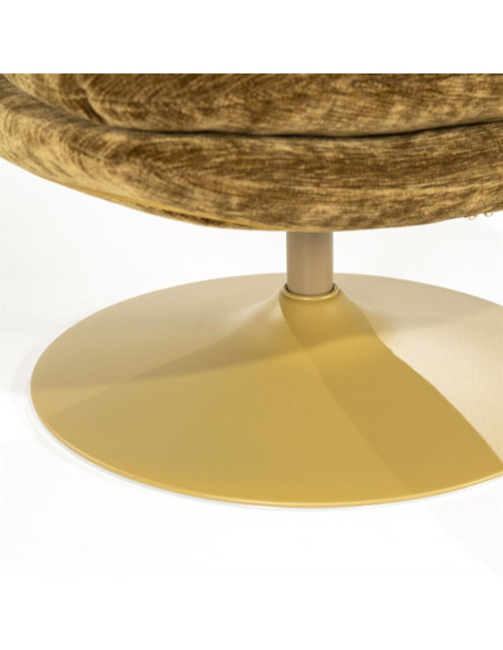 Fauteuil pivotant sur pied central très confortable