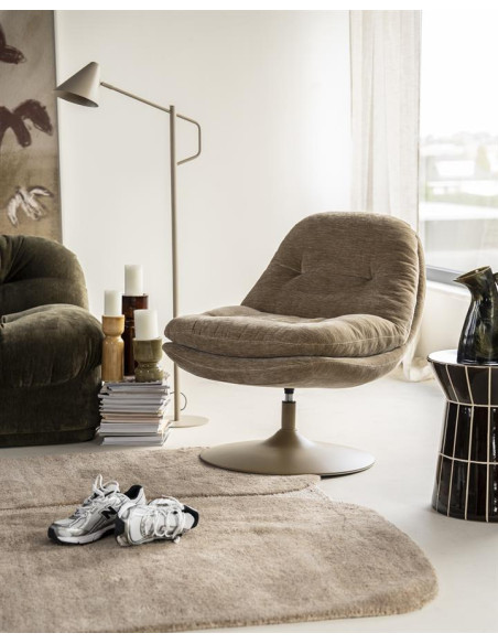 Fauteuil pivotant sur pied central très confortable