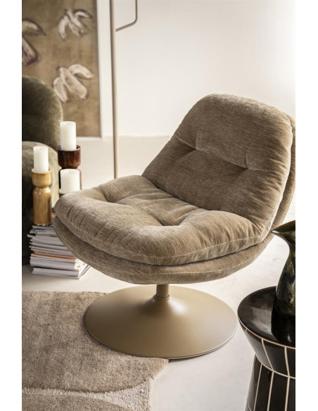 Fauteuil pivotant sur pied central très confortable