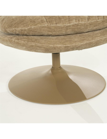 Fauteuil pivotant sur pied central très confortable