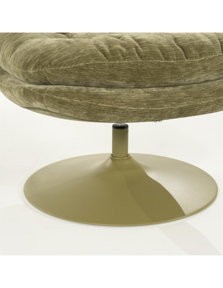 Fauteuil pivotant sur pied central très confortable