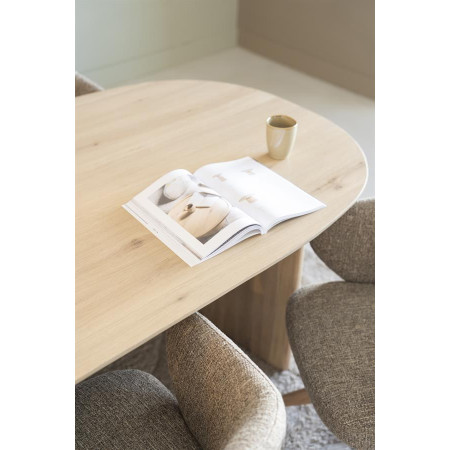 Table de repas ovale en chêne Table de repas ovale en chêne