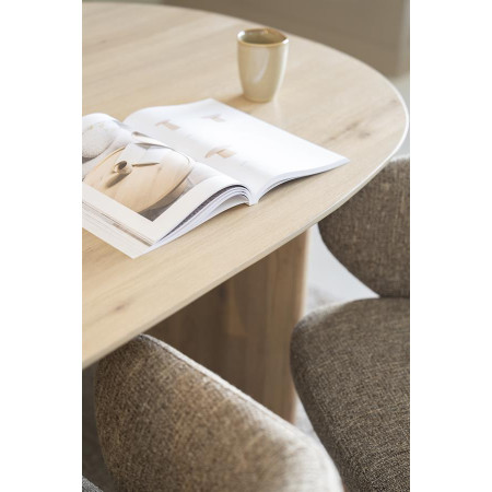 Table de repas ovale en chêne Table de repas ovale en chêne