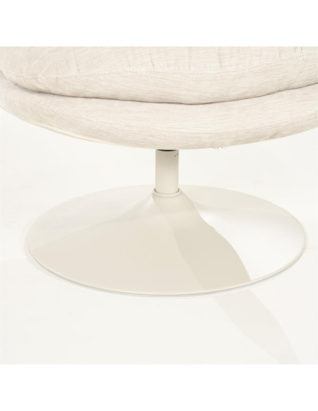 Fauteuil pivotant sur pied central très confortable