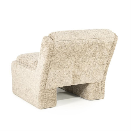 Fauteuil Lounge cubique tissu bouclettes Fauteuil Lounge cubique tissu bouclettes
