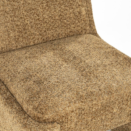 Fauteuil Lounge cubique tissu bouclettes Fauteuil Lounge cubique tissu bouclettes
