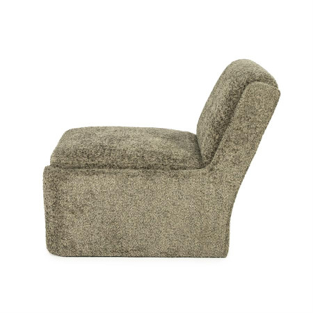Fauteuil Lounge cubique tissu bouclettes Fauteuil Lounge cubique tissu bouclettes