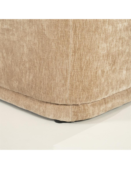 Banquette longue en tissu velours