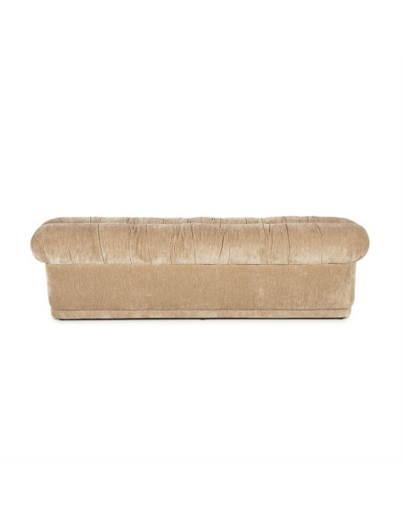 Banquette longue en tissu velours