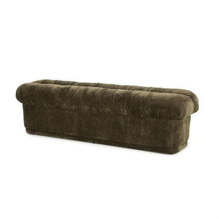 Banquette longue en tissu velours Banquette longue en tissu velours