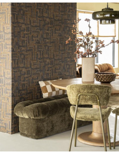 Banquette longue en tissu...