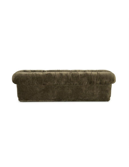 Banquette longue en tissu velours