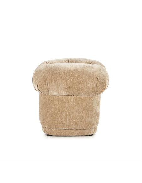 Pouf rétro rembourré tissu velours