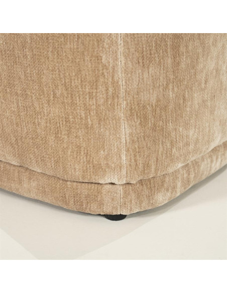 Pouf rétro rembourré tissu velours